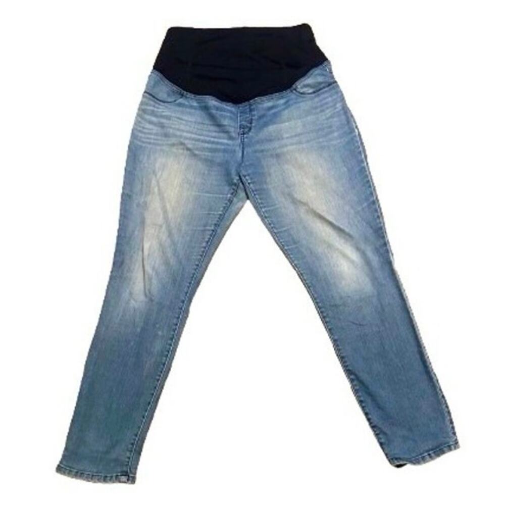 Isabel Maternity by Ingrid & Isabel Blue Over Belly Stretch Jegging Jeans - 14